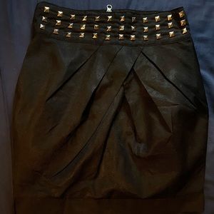 Studded black skirt